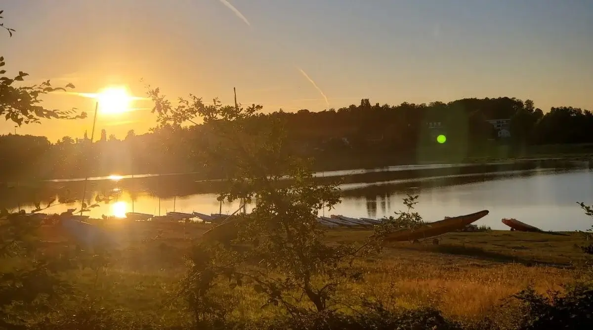 Lever de soleil au lac de bouzey