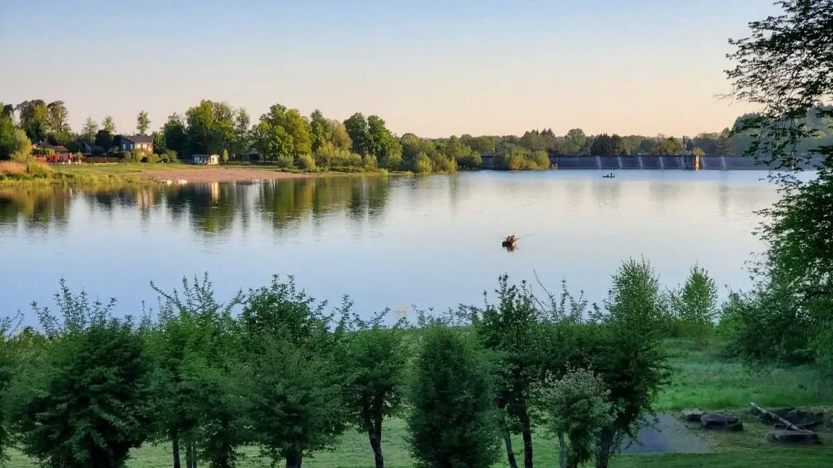 Vue du chalet du lac de Bouzey